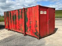 APPROX. 20ft x 8ft ANTI VANDAL STORAGE CONTAINER