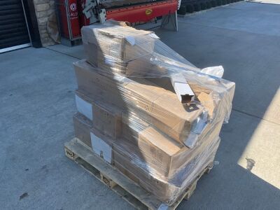 PALLET OF ASSORTED UNUSED WATERBURY BATHROOM SINGLE TOWEL RAILS
