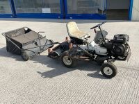 NATIONAL 3 GANG RIDE ON CYLINDER LAWNMOWER & SWEEPER - 18