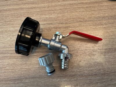 UNUSED IBC 1000lt TANK/20lt JAR WATER HOSE ADAPTOR TAP