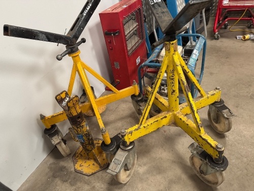 2No. MOBILE CABLE REEL STANDS &&nbsp;1No. CABLE REEL STAND