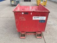 CONQUIP 1200 LITRE FORKLIFT TIPPING SKIP - 4