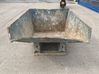 CONQUIP 1200 LITRE FORKLIFT TIPPING SKIP - 3
