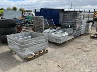 6No. PALLETS OF ASSORTED MANHOLE RISERS ETC