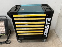 UNUSED JOBSITE 7 DRAWER TOOL CHEST & CONTENTS