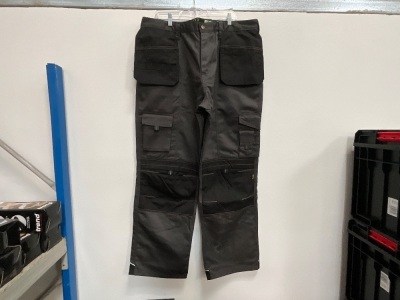 UNUSED APACHE GREY/BLACK KNEE PAD HOLSTER TROUSERS 42" WAIST 33" LEG