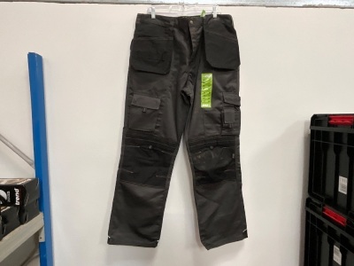UNUSED APACHE GREY/BLACK KNEE PAD HOLSTER TROUSERS 38" WAIST 33" LEG