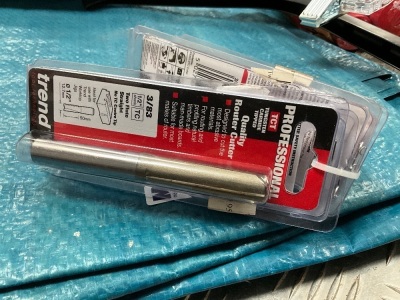 4No. UNUSED TREND 1/2 2 FLUTE STRAIGHT ROUTER BITS
