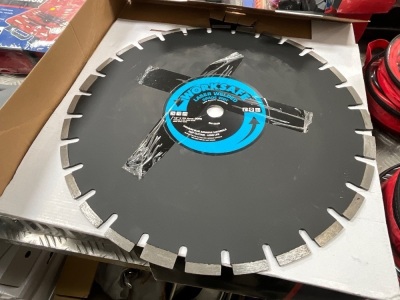 UNUSED WORKSAFE 450mm x 25mm ASPHALT/TARMAC DIAMOND BLADE