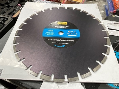 UNUSED WORKSAFE 450mm x 25mm ASPHALT/TARMAC DIAMOND BLADE