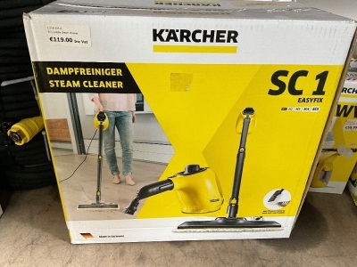 UNUSED KARCHER SC1 240v STEAM CLEANER