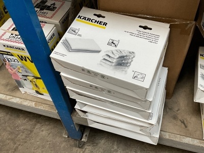 6No. UNUSED PACKETS OF KARCHER TERRY CLOTHS TO SUIT STEAM CLEANER