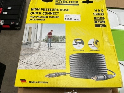 UNUSED KARCHER H9Q 9m HIGH PRESSURE QUICK CONNECT HOSE