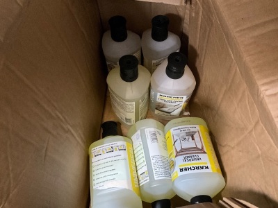 BOX LOT TO INC. APPROX. 7No STONE & PAVING CLEANER
