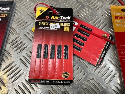2No. 5 PIECE UNUSED AMTECH JIGSAW BLADE PACKS