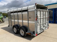 IFOR WILLIAMS TA510G-12 12ft6" X 6ft 3.5 TON TWIN AXLE LIVESTOCK TRAILER - 8