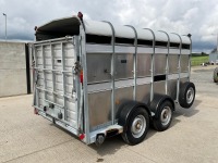 IFOR WILLIAMS TA510G-12 12ft6" X 6ft 3.5 TON TWIN AXLE LIVESTOCK TRAILER - 11
