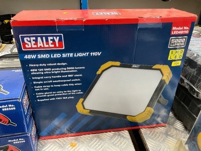 UNUSED SEALEY 48W 110v LED SITE LIGHT