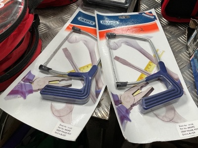 2No. UNUSED DRAPER DEEP FRAME ROD SAWS