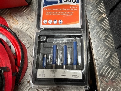 UNUSED DRAPER KITCHEN WORKTOP ROUTER BIT SET