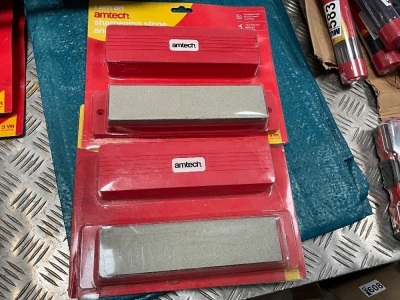 2No. UNUSED AMTECH SHARPENING STONES