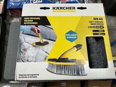 UNUSED KARCHER WB60 SOFT SURFACE WASH BRUSH