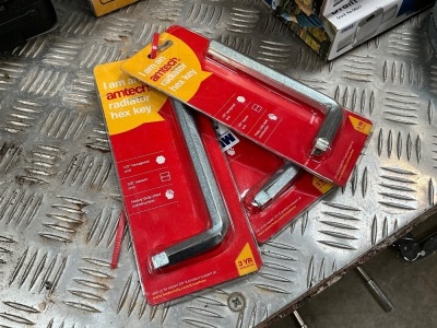 3No. UNUSED AMTECH RADIATOR HEX KEYS