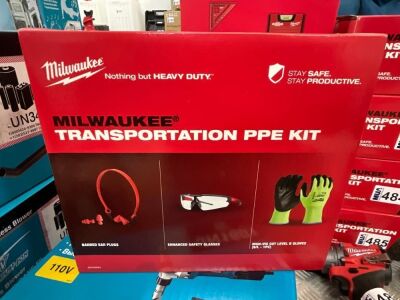 UNUSED MILWAUKEE TRANSPORTATION PPE KIT
