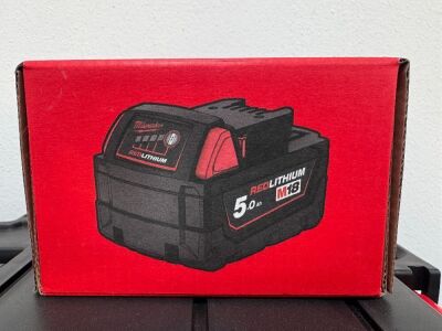 UNUSED MILWAUKEE M18 5.0AH BATTERY