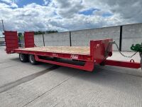 APPROX. 24ft JPM 19 TON TWIN AXLE BEAVERTAIL LOW LOADER
