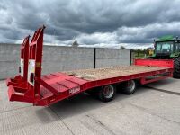 APPROX. 24ft JPM 19 TON TWIN AXLE BEAVERTAIL LOW LOADER - 14