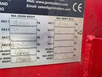 APPROX. 24ft JPM 19 TON TWIN AXLE BEAVERTAIL LOW LOADER - 22