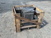 WOODEN CRATE TO INC. APPROX 250No. 24x14 BANGOR BLUE SLATES &nbsp;