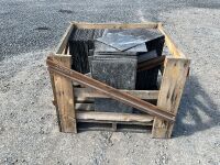 WOODEN CRATE TO INC. APPROX 250No. 24x14 BANGOR BLUE SLATES &nbsp; - 2