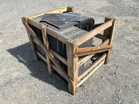 WOODEN CRATE TO INC. APPROX 250No. 24x14 BANGOR BLUE SLATES &nbsp; - 12