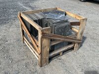 WOODEN CRATE TO INC. APPROX 250No. 24x14 BANGOR BLUE SLATES &nbsp; - 18