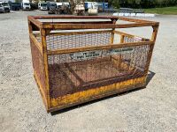 APPROX. 8ft x 4ft DOUBLE MAN BASKET SAFETY CAGE - 2