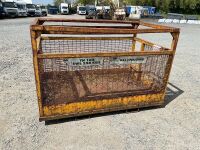 APPROX. 8ft x 4ft DOUBLE MAN BASKET SAFETY CAGE - 3