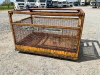 APPROX. 8ft x 4ft DOUBLE MAN BASKET SAFETY CAGE - 5