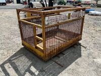 APPROX. 8ft x 4ft DOUBLE MAN BASKET SAFETY CAGE - 7