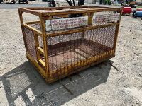 APPROX. 8ft x 4ft DOUBLE MAN BASKET SAFETY CAGE - 8