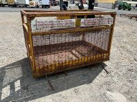 APPROX. 8ft x 4ft DOUBLE MAN BASKET SAFETY CAGE - 9