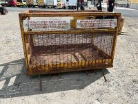 APPROX. 8ft x 4ft DOUBLE MAN BASKET SAFETY CAGE - 10