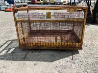 APPROX. 8ft x 4ft DOUBLE MAN BASKET SAFETY CAGE - 11