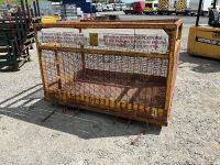 APPROX. 8ft x 4ft DOUBLE MAN BASKET SAFETY CAGE - 12