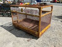 APPROX. 8ft x 4ft DOUBLE MAN BASKET SAFETY CAGE - 13