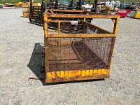 APPROX. 8ft x 4ft DOUBLE MAN BASKET SAFETY CAGE - 15