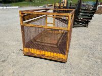 APPROX. 8ft x 4ft DOUBLE MAN BASKET SAFETY CAGE - 17