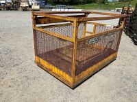 APPROX. 8ft x 4ft DOUBLE MAN BASKET SAFETY CAGE - 18