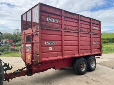 REDROCK 18ft TWIN AXLE SILAGE TRAILER